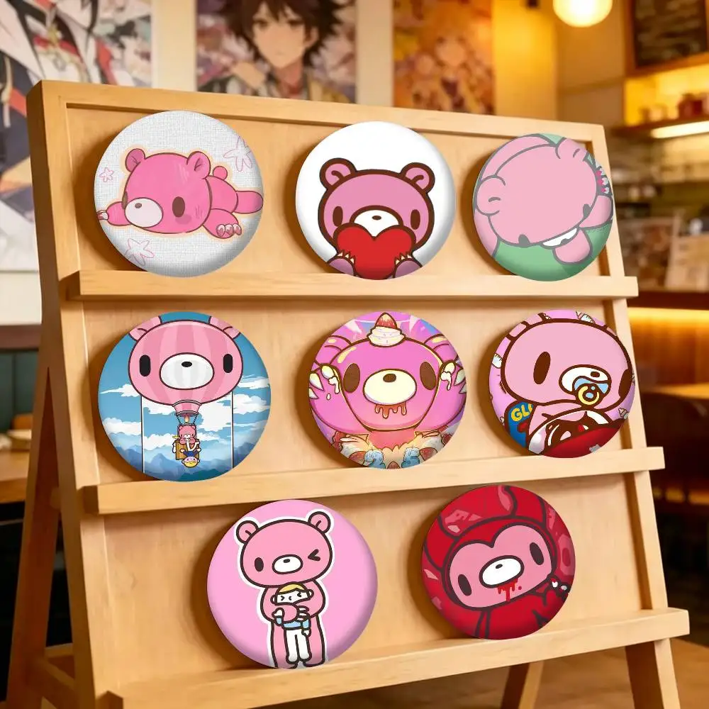 Cartoon G-gloomy 25 32 44 58 75mm Badges Personalized Round Brooches Pins Accessory Gift