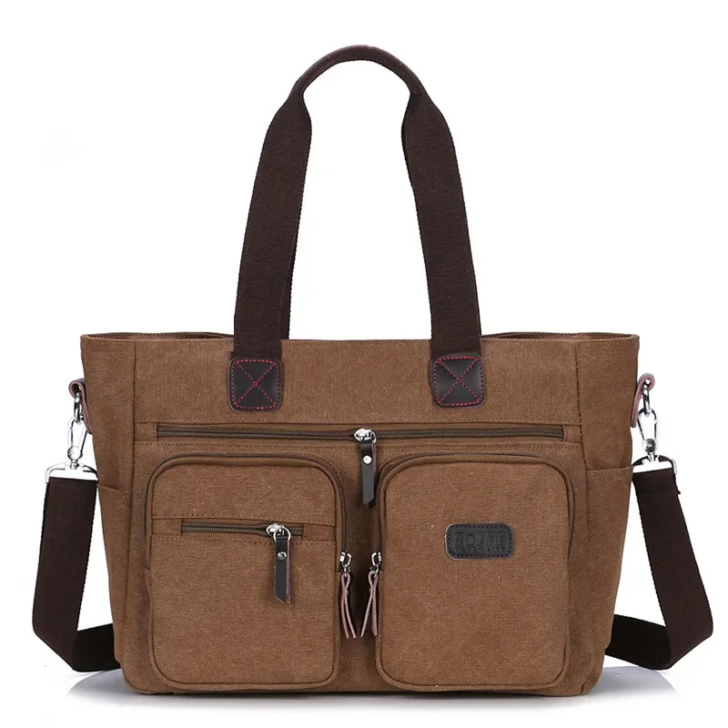 Men Canvas Briefcase Travel Bags Suitcase Classic Messenger Shoulder Bag Tote Handbags Big Casual Business Laptop Bag bolsas sac