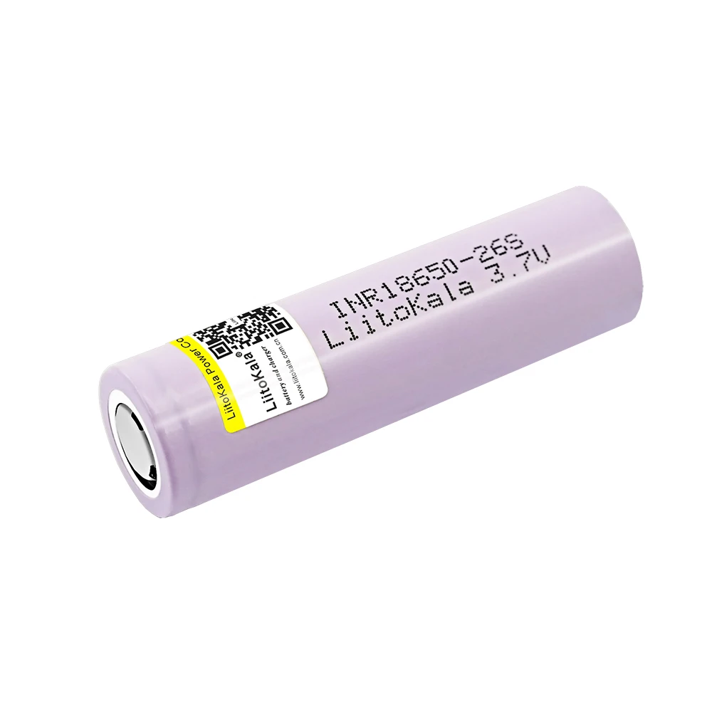 بطاريات LiitoKala أصلية جديدة 26S 3.7 فولت 18650 2600 مللي أمبير في الساعة ليثيوم قابلة للشحن التفريغ المستمر 15A للأدوات الكهربائية بدون طيار + صندوق