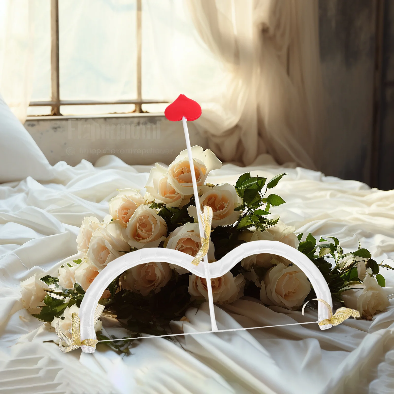 مجموعة ملابس كيوبيد لعيد الحب مع قوس وسهم للنساء والرجال، أزياء تنكرية للحفلات والمرحلة #3