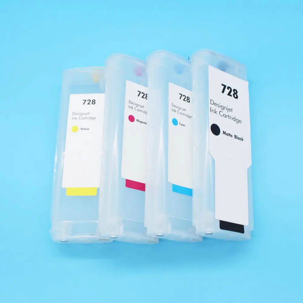 For HP 728 Printer Empty Ink Cartridge With Chip HP728 Refill Ink Cartridge For HP T730 T830 780 830 F9J68A F9J67A F9J66A F9J65A