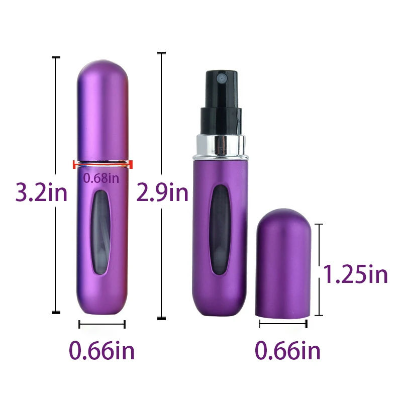 5/10 Stuks 5Ml Mini Draagbare Hervulbare Parfum Fles Refill Spray Fles Cosmetische Container Verstuiver Fles Voor Reizen