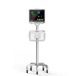 nstrument stainless steel stand patient monitor cart for hospital