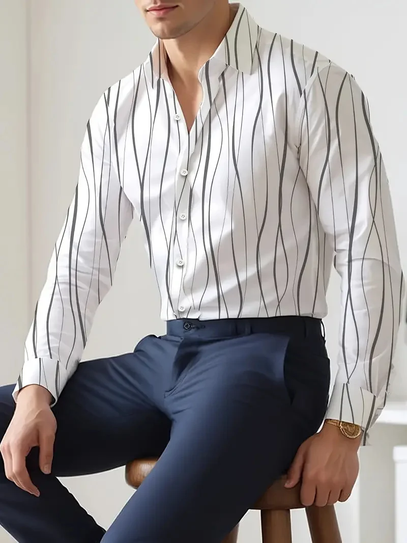 Monocromático básico camisa manga comprida, High Street estilo, único Breasted, viagens e férias, venda quente, MB12