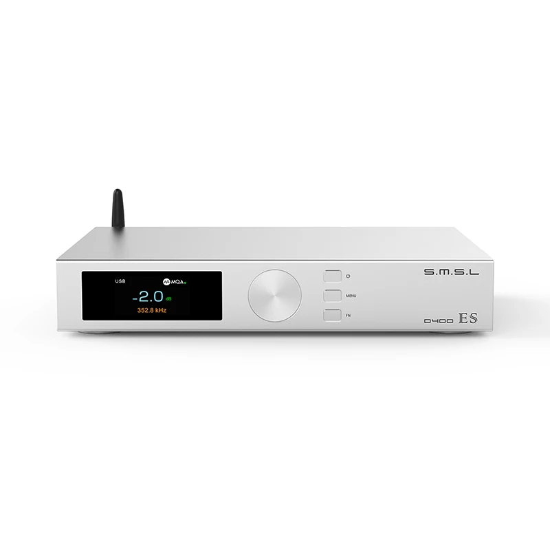 SMSL D400ES 디코더 MQA 및 MQA-CD DAC DSD512 ES9039MSPRO 칩 XMOS XU316 PCM 32bit/768kHz 고해상도 DAC