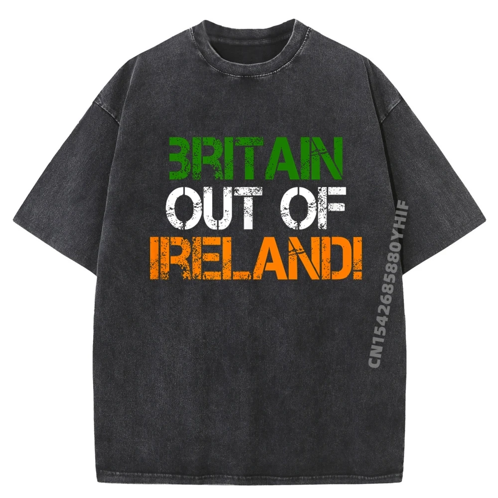 

Out Of Ireland Irish Republican Забавная рубашка Мужские топы и футболки с принтом Минималистичная стираная рубашка в винтажном стиле