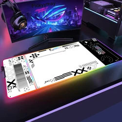 CS GO RGB Mouse Pad Large Mousepads Gamer Mousepad LED Desk Pad Mouse Mat Backlit Laptop Pads Luminous Keyboard Mats
