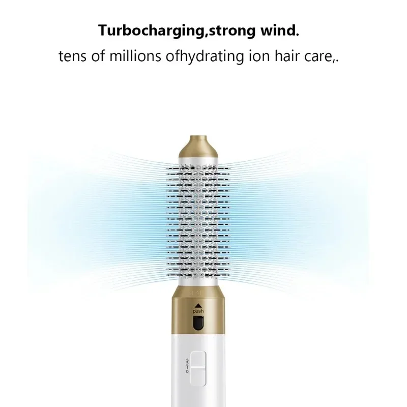 Professional 5 in 1 Hair Dryer Curling Iron Hair Curler Dryers Hair Curler Airwarp Set Straightening Hot Air Brush Negative Ions