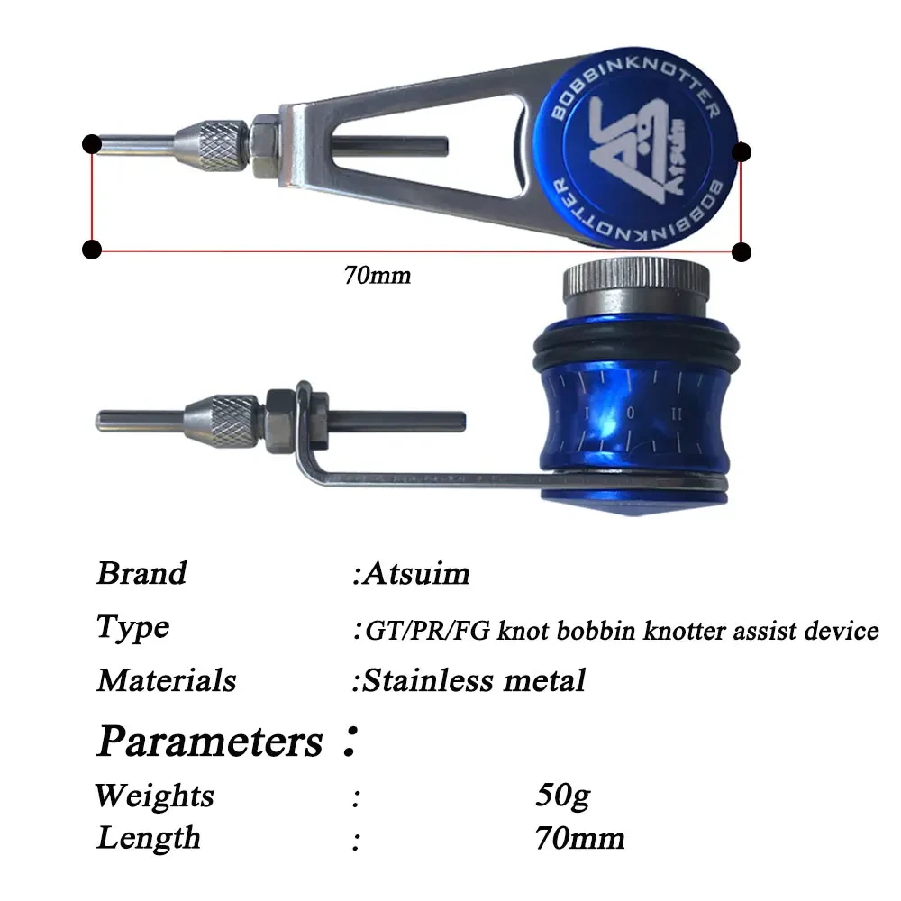 AS Bobbin Knotter PE Fishing GT/FG/ Knotting Device Assist Accessories Pulling Rod Hanging Bottom Line Winder Tools