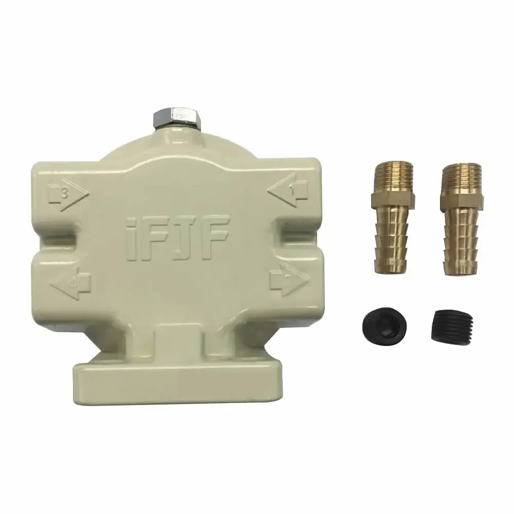 R12T Fuel Filter Base NPT ZG1/4-19 with 2 Fittings & 2 Plugs for 120AT S3240; For W712/75 OP 570 Oil Filter, 5M2101-5M2107