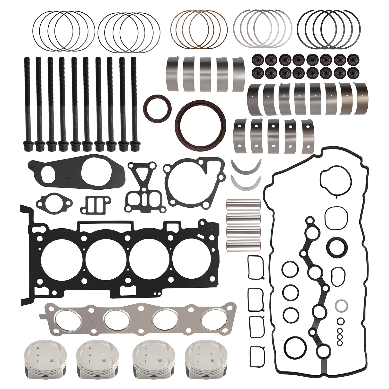 

Premium Engine Rebuild Kit for Hyundai Kia 2.4L G4KE Sonata Tucson 2007-2020