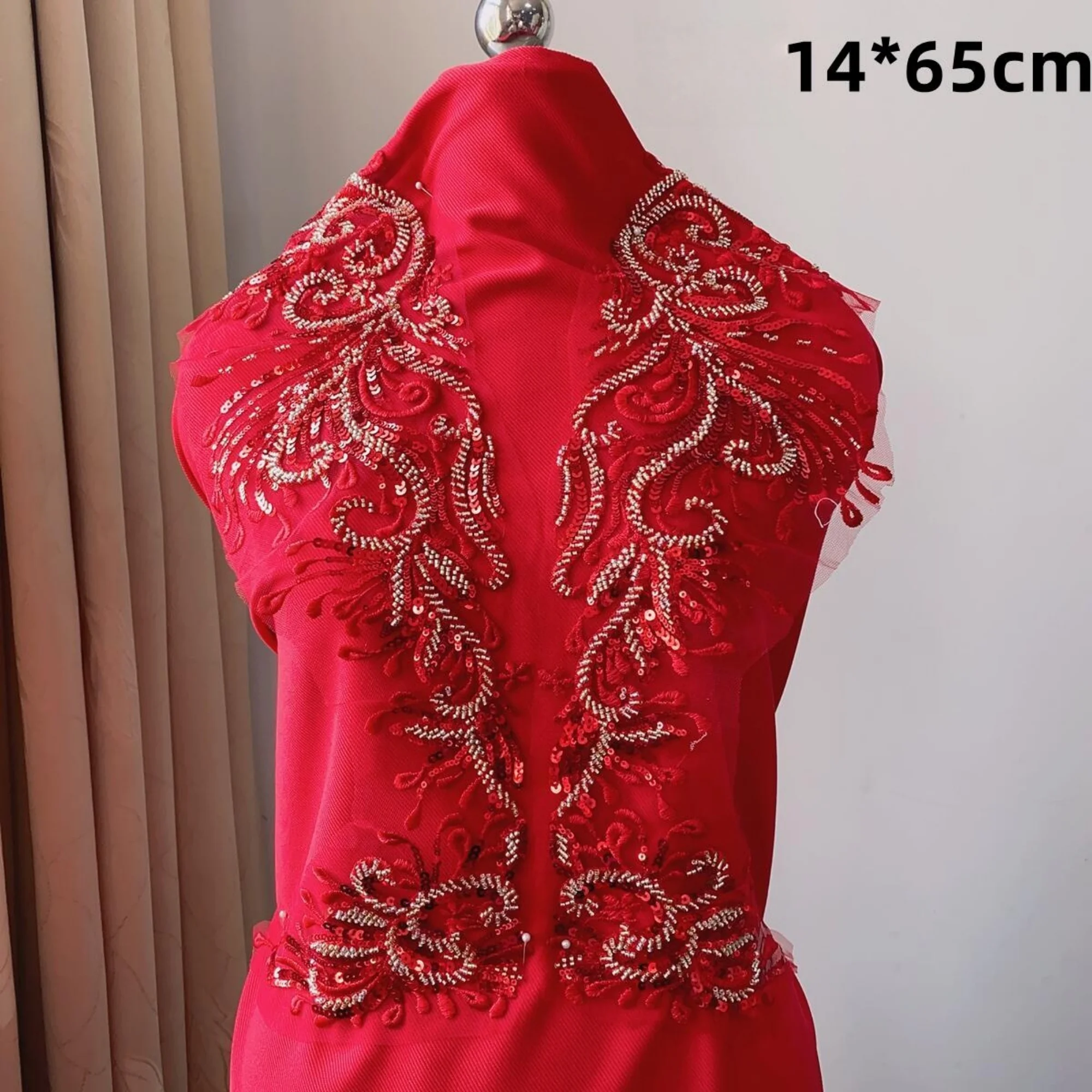 

Красный плюс золотой цветок из бисера, кружевные аппликации, вышитые жемчугом цветы, нашивки для свадебных принадлежностей, свадебный цветок для волос, кружевной цветок