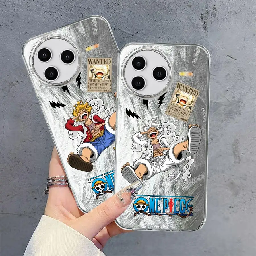 حافظة هاتف لهاتف Redmi 14C A3x 13C K80 Pro Note 9 10 Pro غطاء ناعم أنيمي قطعة واحدة لوفي