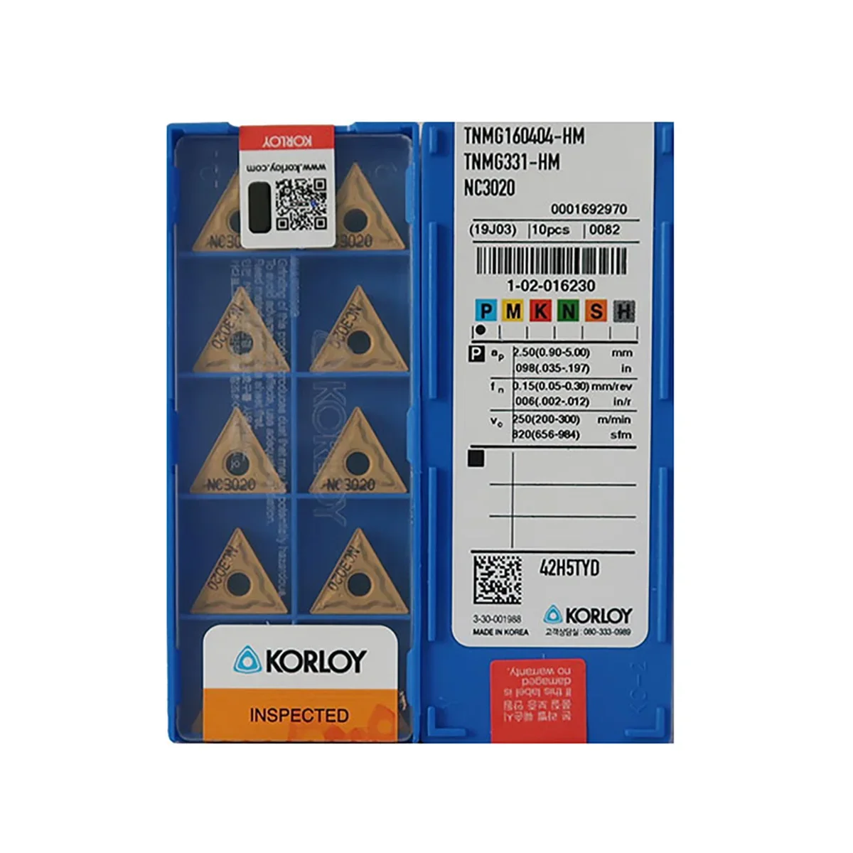 KORLOY 100% оригинальные TNMG TNMG11 TNMG16 TNMG22 TNMG110308 TNMG160404 TNMG160408 TNMG220404 HM средняя карбидная поворотная пластина