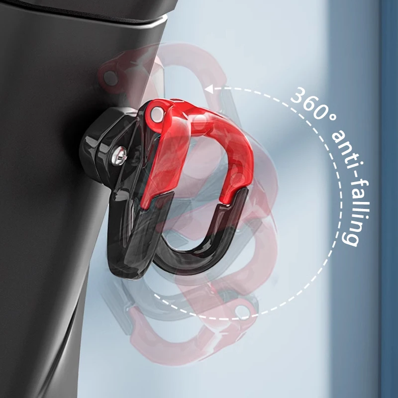 SEAMETAL Motorcycle Helmet Hook Holder Hand Bag Double Hook Luggage Bag Hangers Aluminum Alloy Motorcycle Hooks Accessories image 2