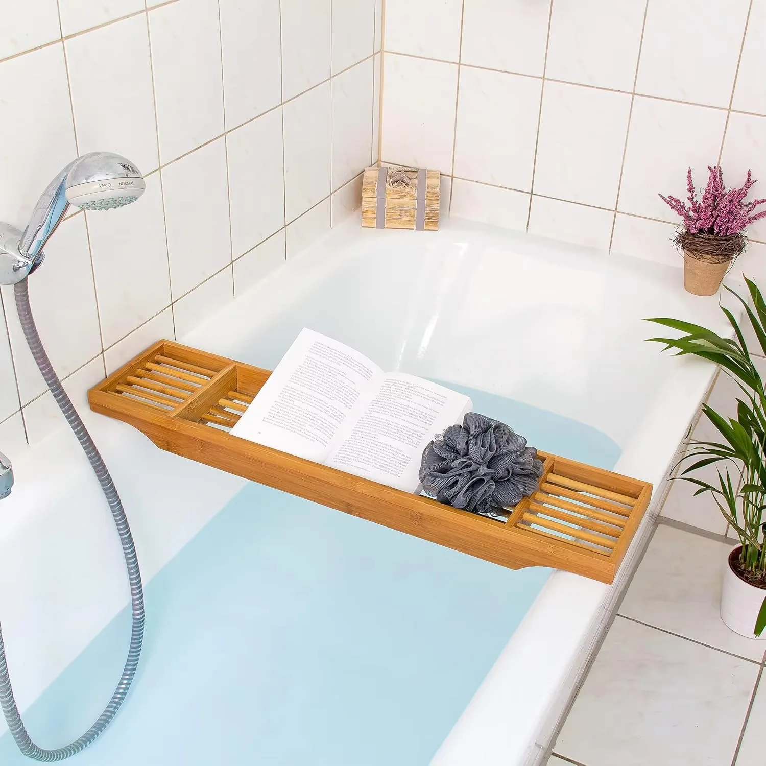 Simple Fengnan bamboo bathtub frame, bathtub tray, multi-compartment bamboo tray, eco-friendly and healthy, customizable