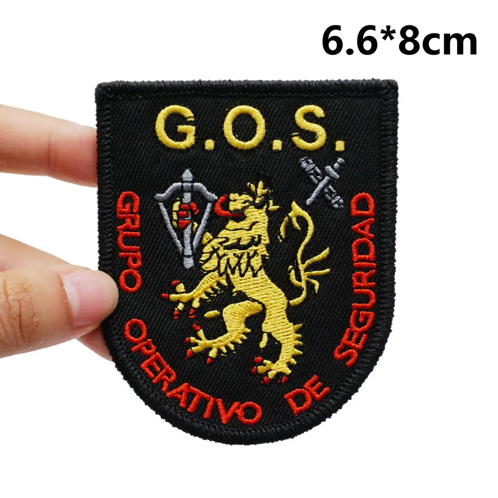 G.O.S. Taktyczna naszywka z haftem z haczykiem i pętelką do plecaków Odzież wojskowa Akcesoria
