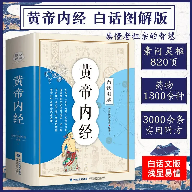 

Graphic Vernacular Version of Huangdi Neijing Complete Works of Traditional Chinese Medicine Books Basic Theory Health Books