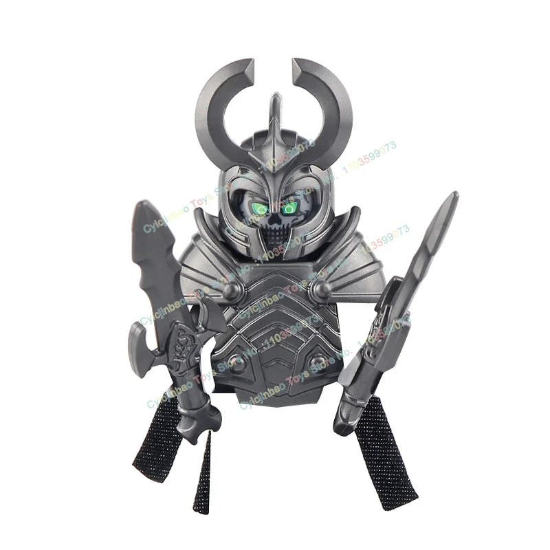 Death medievale Asgard Guard Warrior Building Blocks accessori armor Shield Sword Action Figures giocattoli regali per bambini KT1044