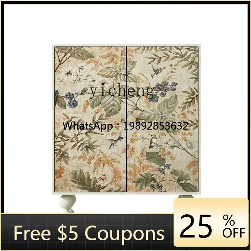 

BB simple entry solid wood shoe cabinet household multi-functional entrance cabinet living room side cabinet