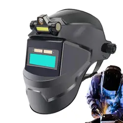 Welding Helmet Welder Mask Chameleon Large View True Color Solar Power Auto Darkening Welding Large For Arc Weld Grind Cut