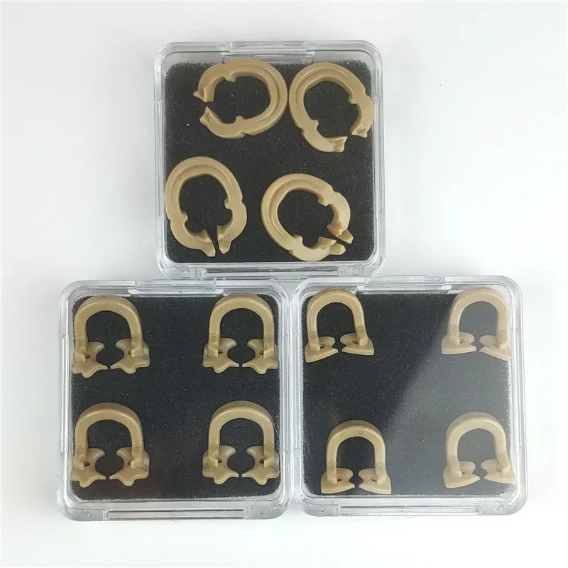 

4Pcs/Box Dental Rubber Dam Clamps Barrier Clip Resin Material Rubber Stamp ClampDental Lab Dentist Tools Dentistry Supplies