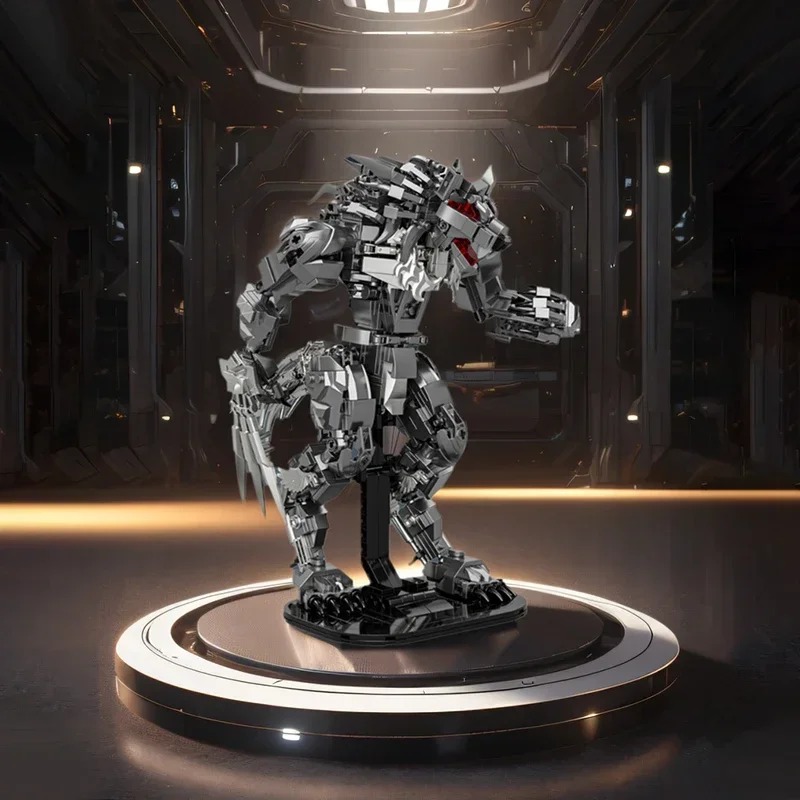 813PCS Dark Night Weerwolf Bouwstenen STEM speelgoed interactieve bouwstenen wolf model Bricks DIY speelgoed kinderen geschenken