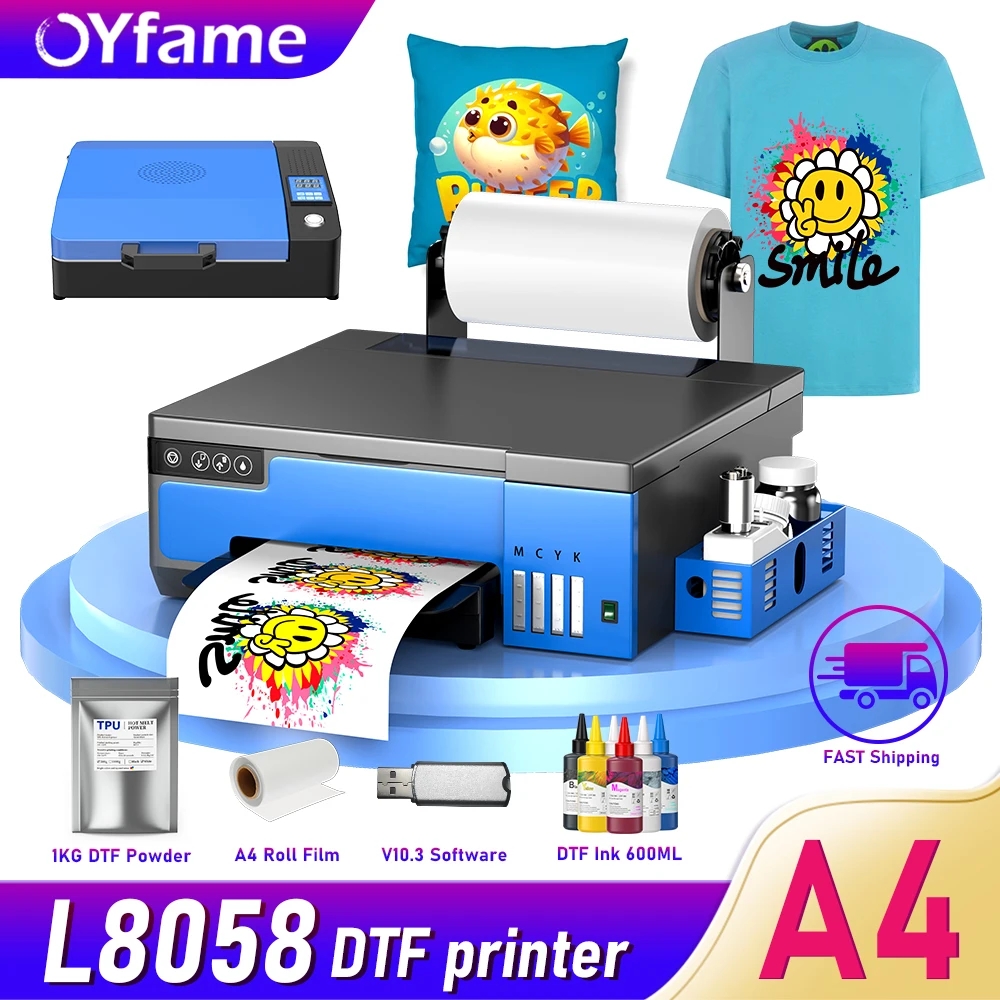 Imagem -01 - Impressora de Transferência Dtf com Mistura de Tinta Branca Adequado para Epson Xp600 Máquina de Impressão Dtf Oyfame-a4