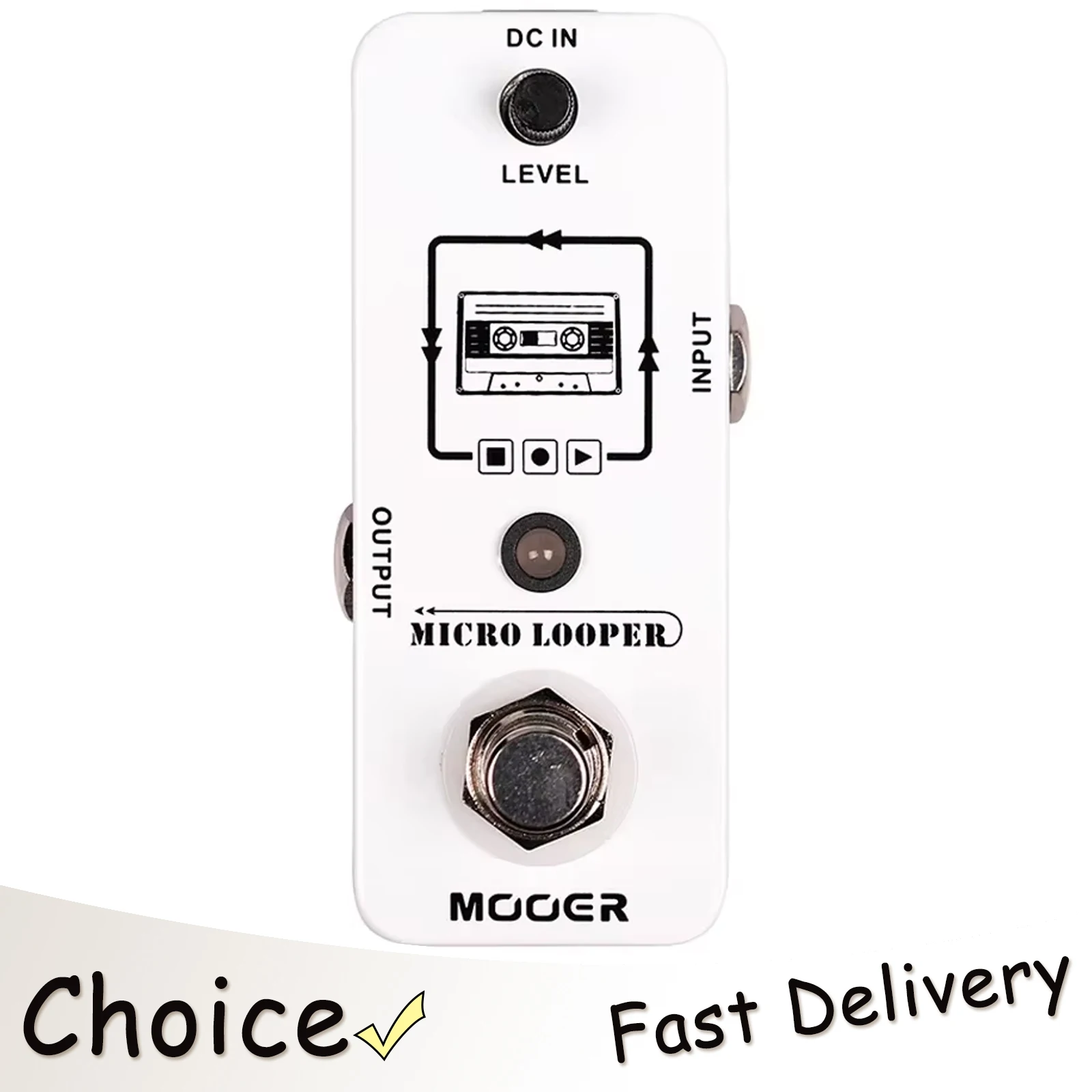 

MOOER Micro Looper Guitar Effect Pedal Mini Loop Recording Max Recording Time 30 Minutes True Bypass Guitar Bass Accessories