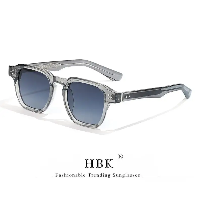 HBK Fashion Square Herren-Sonnenbrille Damen-Sonnenbrille mit Core-Einsatz-Bügel Luxusmarke Sonnenbrillen für Reisen, Strand, Party, Festival, Geschenke – Detail 25