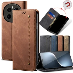 Ultra Thin Suede Leather Wallet Case For HONOR MAGIC 7 PRO / MAGIC7PRO Card Slot Stand Magnetic Phone Cover for MAGIC7PRO 5G Bag