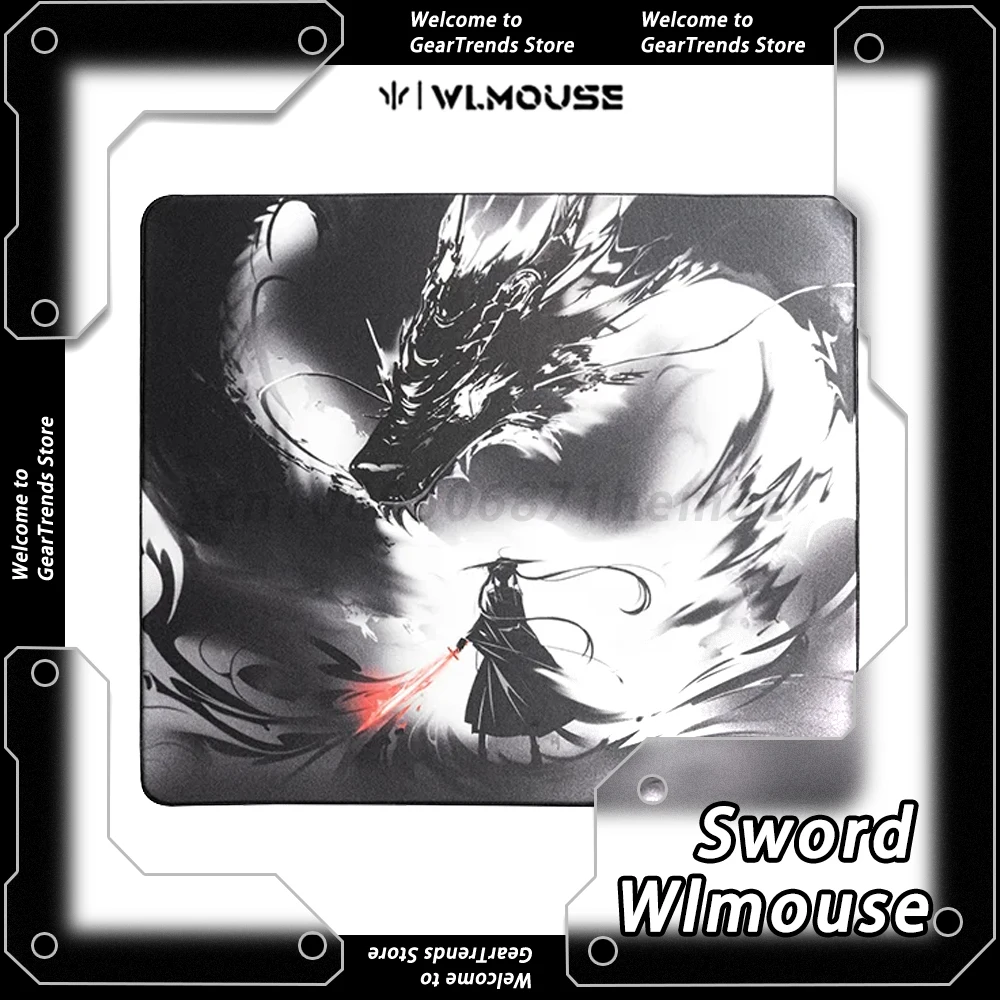 

WanLing WLMouse Sword Gaming Mousepad SlimFlex Durable Smooth 490x420x4mm 510X490x4mm Mousepad Custom E-sports PC Accessories