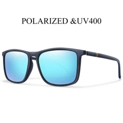 Single Luxury Square Vintage Polarized Sunglasses Men Women Fashion Travel Driving Fishing Male Eyewear UV400