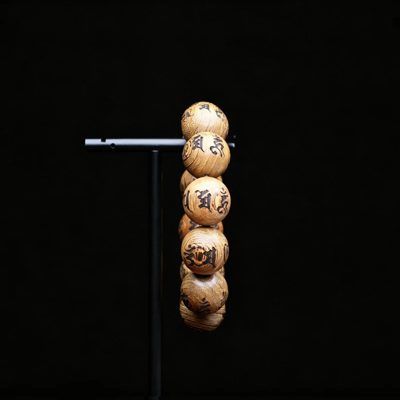 Natural Wood Bracelet Tibetan Wood Bead Chain 20mm Necklace Wear Genuine Bead Chain Use as a Rosary or Carry Beads