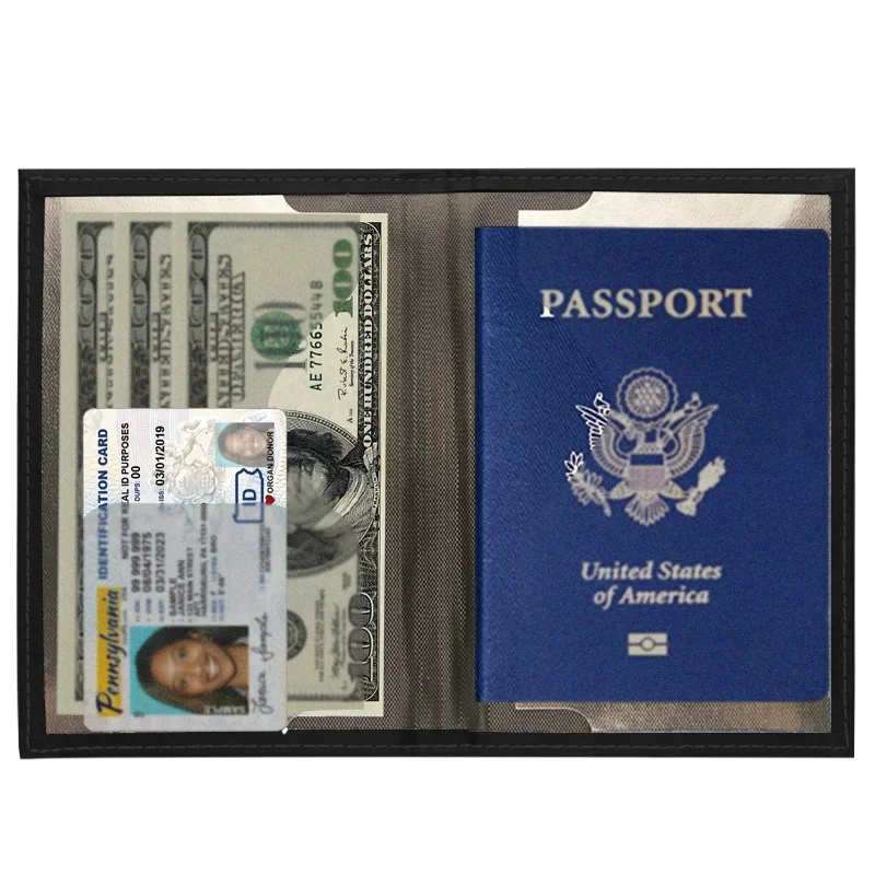 

Ultra-thin PU Leather Multifunction Credit Card Passport Holder Wallet Ticket Organizer Case Men Women Travel Passport Cover