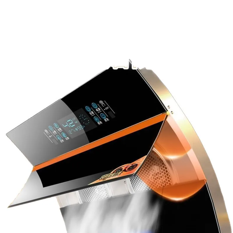 

Household kitchen large suction range hood Automatic cleaning range hood