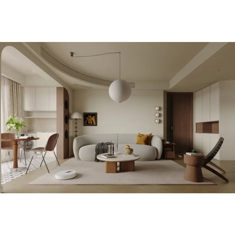 L-shaped corner sofa set bed type, simple