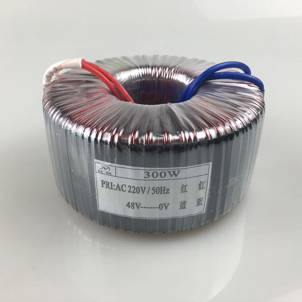 300W toroidal transformer 220V to 48V/50V/60V/70V stepper driver power amplifier transformer can be customized