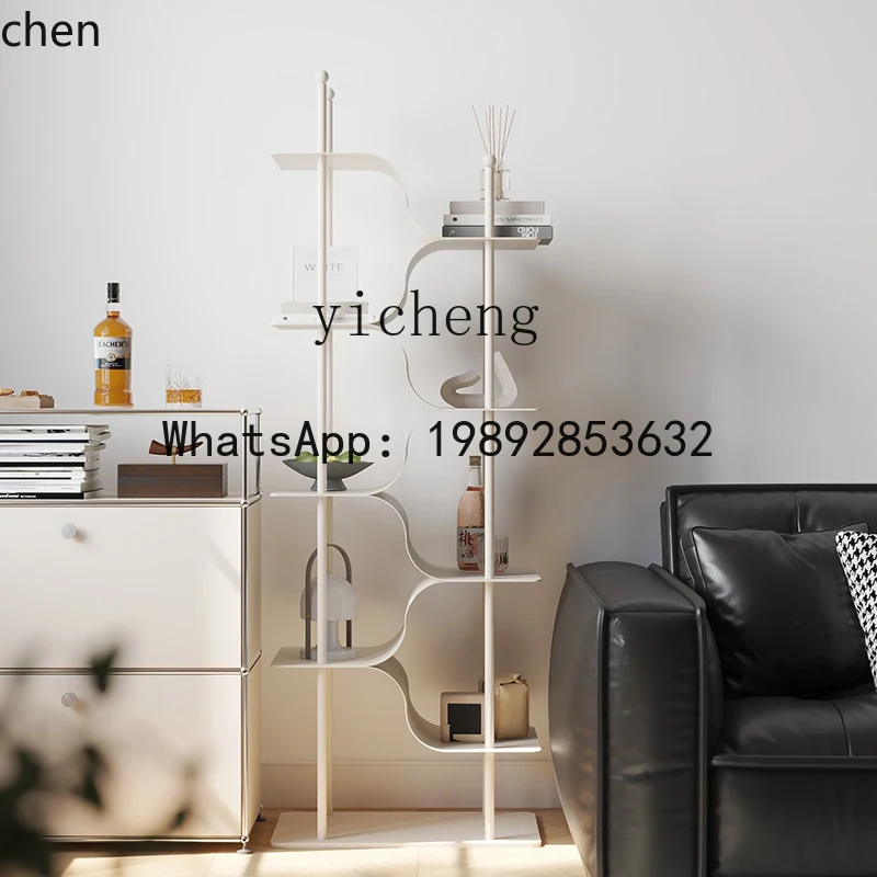 HT Bücherregal Bodenregal Schlafzimmer Mehrstöckiges Aufbewahrungsregal Wandregal Ausstellungsregal Haushalt Esszimmer Beistellschrank