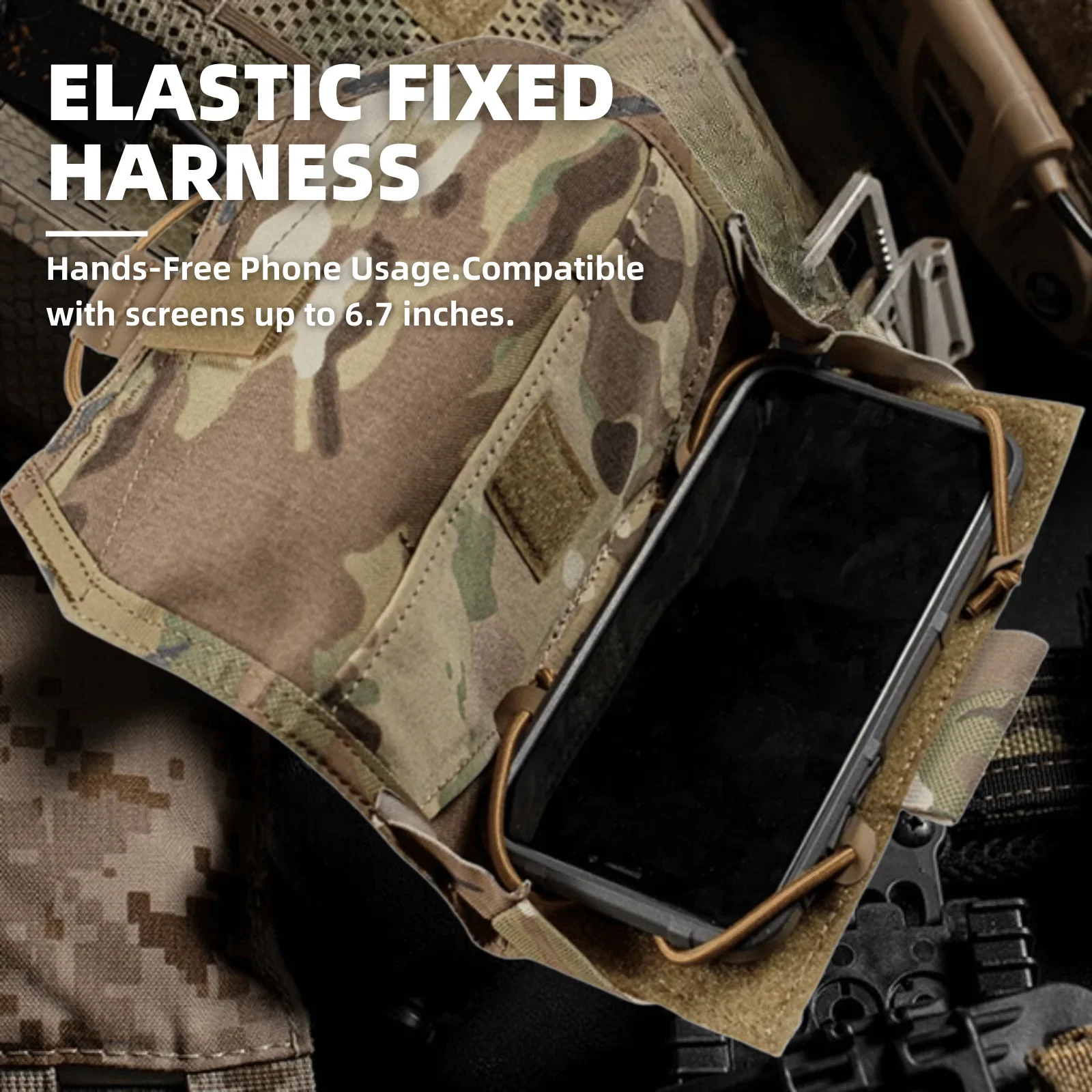 MOLLE Phone Holder, Plate Carrier Navigation Board Pouch Airsoft MOLLE Holder Equipment For Hunting Airsoft Accessories