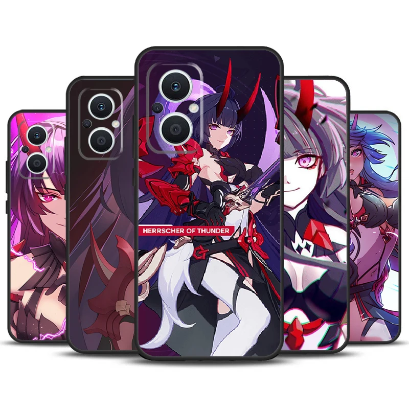 Herrscher of Thunder Honkai Impact 3 Funda For OPPO Reno 10 Pro 8 4 5 6 7 Lite 8T 4Z 5Z OPPO Find X5 Pro X3 X2 Neo X6 Pro Case