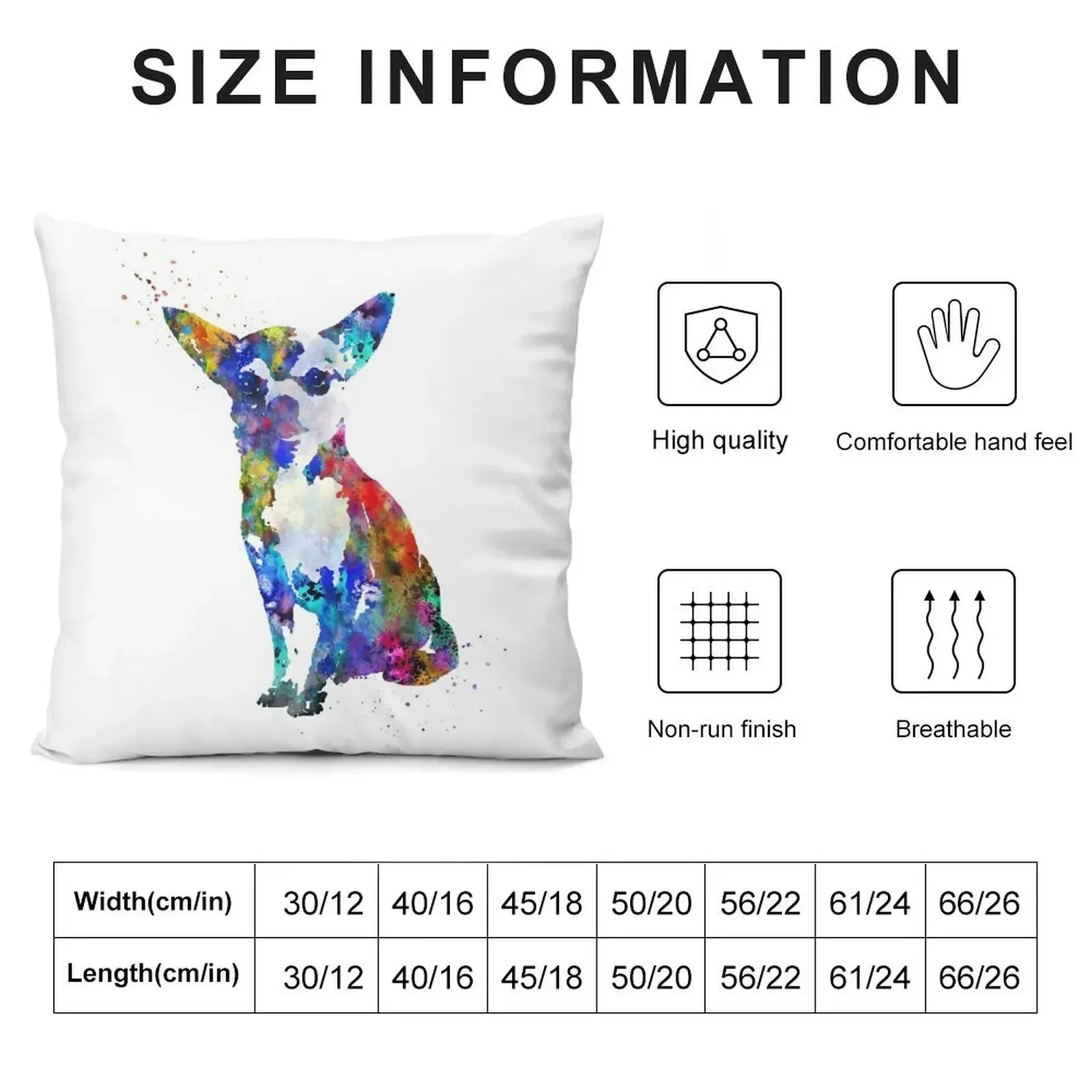 Chihuahua, Chihuahua print, watercolor Chihuahua Throw Pillow Cusions Cover pillow cover luxury pillow