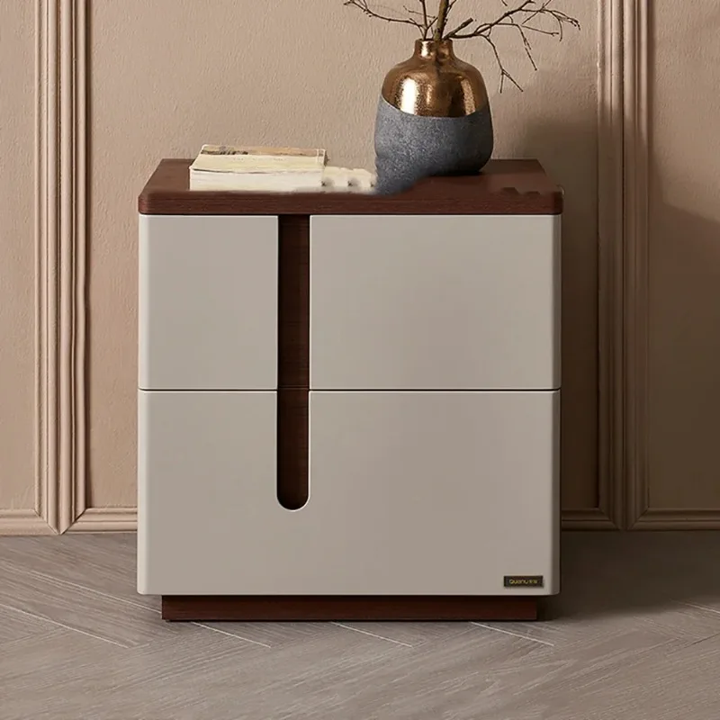 Modern Aesthetic Nightstand Storage Drawer Classic Beauty Nightstand Elegant Trendy Mesita De Noche Dormitorio Furniture
