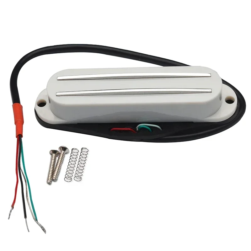 Alnico II Mini Humbucker ST Single Coil Size Hot Rail Pickup 9K 4 Conduct Output Coil Splitting Alnico 2 Pickup Multi Colour