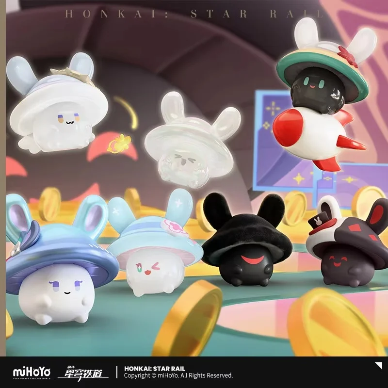Коллекционная мини-фигурка Mihoyo Honkai Star Rail из серии «Грибной Зайчик» (Blind Box), аниме-игрушка, подарок на день рождения