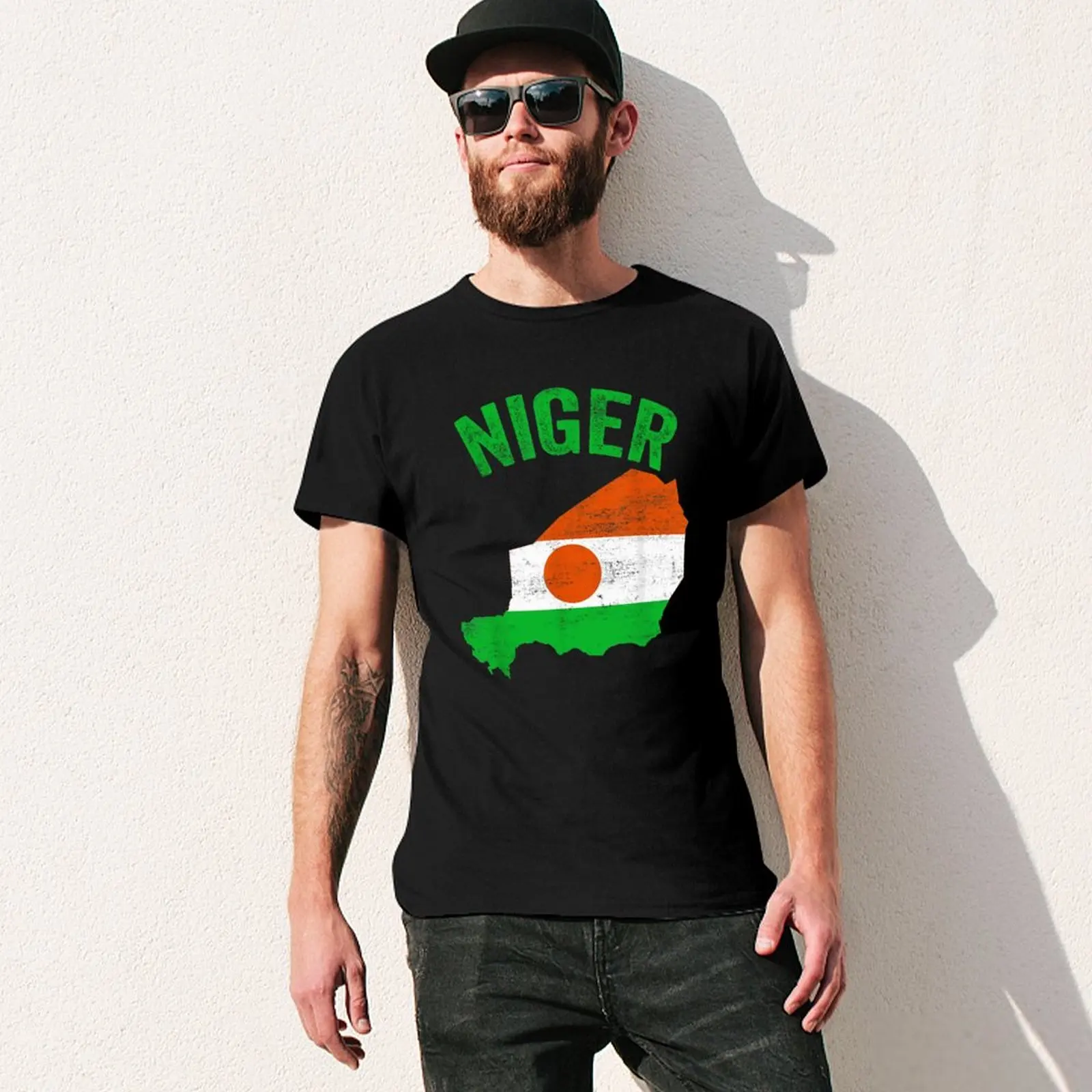 More Design Niger Flag Nigerien Men Tshirt Tees T-Shirt O-neck T Shirts Women Boys Clothing 100% Cotton