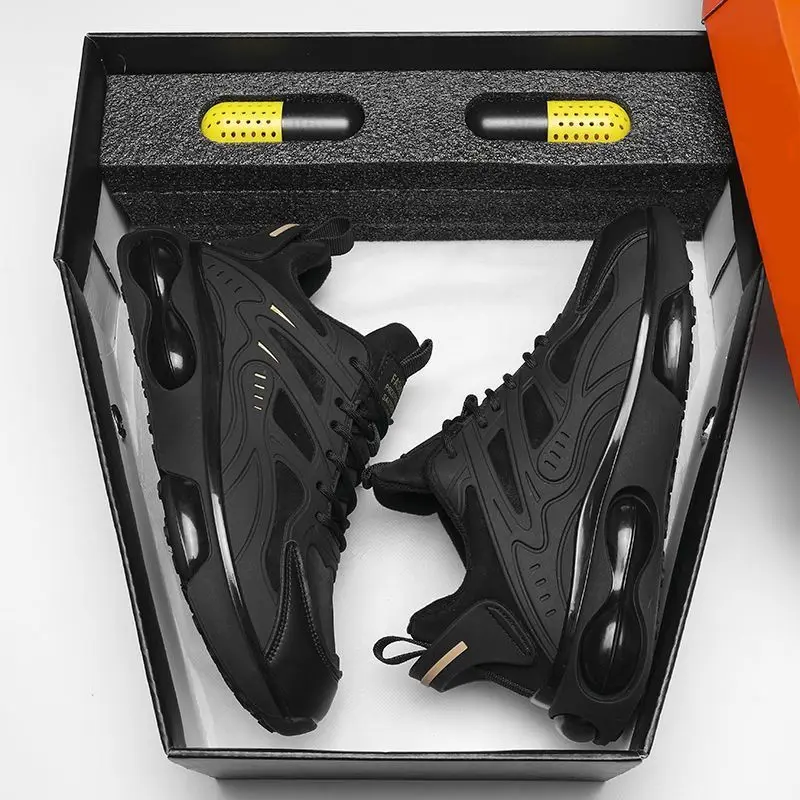 Male Sports Shoes Mens Casual Shoe Thick Bottom Air Cushion Wear-resistant Lightweight  Athletic Training Footwear Mens Sneakers