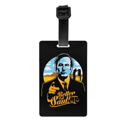 Custom Heisenberg Breaking Bad Luggage Tag With Name Card Better Call Saul Privacy Cover ID Label for Travel Bag Suitcase