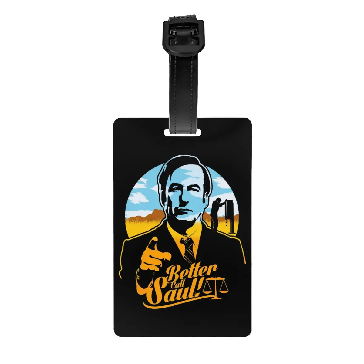 Custom Heisenberg Breaking Bad Luggage Tag With Name Card Better Call Saul Privacy Cover ID Label for Travel Bag Suitcase