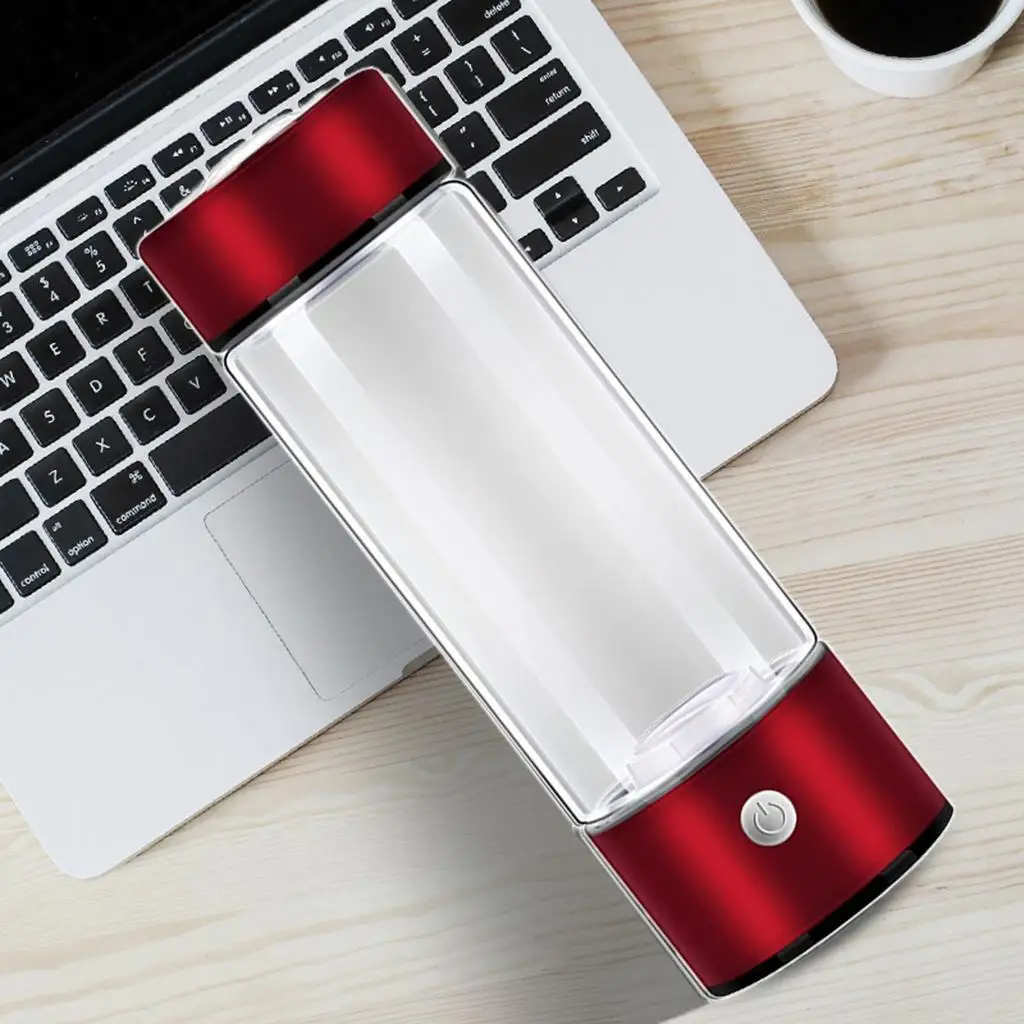 Durable Hydrogen Generator Water Bottle Water Lonizer 10W 700-800ppb Red